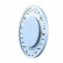 Бездротовий зарядний пристрій Baseus Simple 2 Wireless Charger з технологією Qi 15W Блакитний