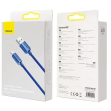 Кабель Baseus Crystal Shine Series USB to Lightning 2.4A 1.2m Синій
