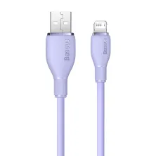 Кабель Baseus Pudding Series Fast Charging Data Cable USB to Lightning 2.4A 2m Фиолетовый