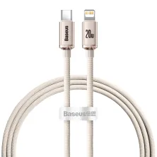Кабель Baseus Crystal Shine Series Fast Charging Data Cable Type-C to Lightning PD 20W 1.2m Рожевий