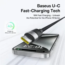 Кабель Baseus StarSpeed Series 3-in-1 Fast Charging Data Cable USB to Lightning+Type-C+MicroUSB 100W 1.5m Черный