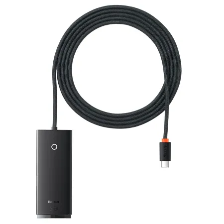 USB-хаб Baseus 4in1 Lite Series 4-Port Type-C HUB Adapter Type-C to USB3.0*4 кабель 2м Чорний