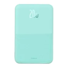 УМБ Baseus MagPro Magnetic Bracket Wireless Fast Charge 5000mAh 20W 2.4A QC3.0+PD3.0 з Бездротовою зарядкою Qi 15W Блакитний