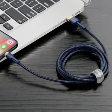 Кабель Baseus Cafule Cable USB to Lightning 2.4A 1m Синьо-Золотий