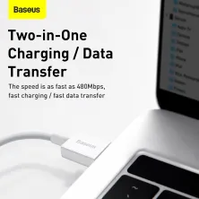 Кабель Baseus Superior Series Fast Charging Data Cable USB to Lightning 2.4A 2m Білий