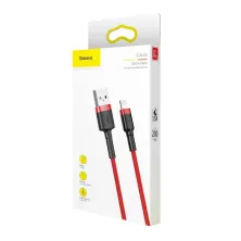 Кабель Baseus Cafule Cable USB to Lightning 1.5A 2m Червоний