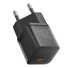 Мережевий зарядний пристрій Baseus GaN5S Fast Charger 1C PD3.0 20W Type-C 3A Чорний