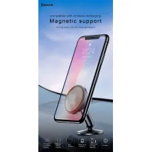 Автодержатель для телефона магнитный Baseus Bullet Magnetic на торпедо Черный