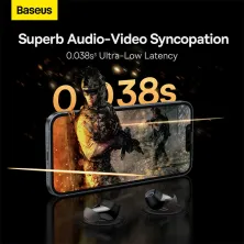 Бездротові Bluetooth навушники Baseus Bowie WM03 True Wireless TWS Earphones Чорний