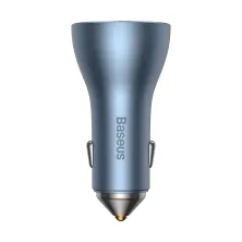 Автомобильное зарядное устройство Baseus Golden Contactor Pro Triple Fast Charger Car Charger 65W USB+2Type-C Голубой