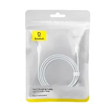 Кабель Baseus Pudding Series Fast Charging Data Cable Type-C to Type-C 100W 20V 5A 1.2m Білий