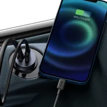 Автомобільний зарядний пристрій Baseus Share Together PPS multi-port Fast Charging Car Charge 120W 2USB+2Type-C з подовжувачем 1.5м Сірий