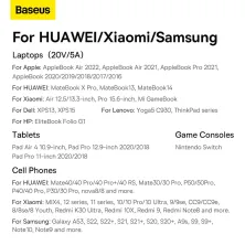 Кабель Baseus Flash Series 2 2-in-1 Fast Charging Data Cable Type-C to Type-C+Type-C 100W 1.5m Чорний