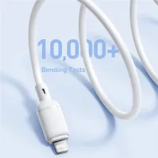 Кабель Baseus Silky Series Fast Charging Data Cable USB to Lightning 2.4A 1m Белый