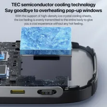 Бездротовий зарядний пристрій з кулером Baseus MagPro II Series Ultra-Thin Magnetic Phone Cooler з функцією MagSafe та Qi 15W Чорний