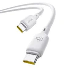 Кабель Baseus Silky Series Fast Charging Data Cable Type-C to Type-C 100W 20V 5A 1m Білий