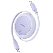 Кабель Baseus Free2Pull Mini Charging Data Cable Type-C to Type-C 60W 1m Фіолетовий