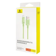 Кабель Baseus Habitat Series Fast Charging Data Cable USB to Type-C 100W 20V 5A 1m Салатовый