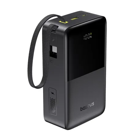 УМБ Baseus EnerFill FC51 Bipow2 Pro 30000mAh 22.5W 2.4A з технологією QC3.0+PD3.0 та Type-C кабелем 22.5W Чорний