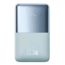 УМБ Baseus Bipow Pro Digital Display 20000mAh 22.5W 5A з технологією QC3.0+PD3.0 2USB+Type-C + Кабель USB to Type-C Блакитний