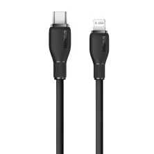 Кабель Baseus Pudding Series Fast Charging Data Cable Type-C to Lightning PD 20W 2m Чорний