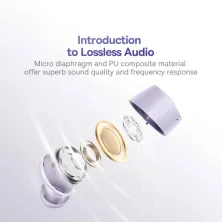 Бездротові Bluetooth навушники Baseus Bowie E18 True Wireless TWS Earphones Фіолетовий