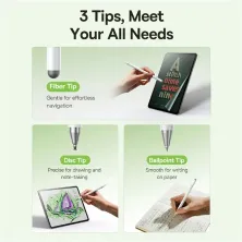 Стілус Baseus Smooth Writing 3 3-in-1 Passive Stylus Non-magnetic Version Білий