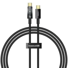 Кабель Baseus Explorer Series Auto Power-Off Fast Charging Data Cable Type-C to Type-C 100W 20V 5A 1m Черный
