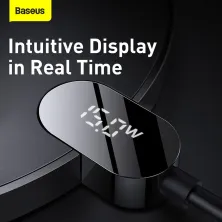 Бездротовий зарядний пристрій Baseus LED Display Gen 2 Wireless Charger с технологией Qi 15W Чорний