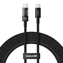 Кабель Baseus Gem Series Fast Charging Data Cable Type-C to Type-C 100W 20V 5A 2m Черный