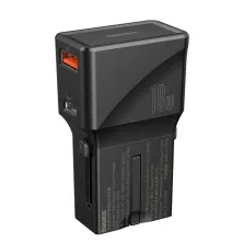 Сетевое зарядное устройство Baseus Universal Conversion PPS QC3.0+PD3.0 18W USB+Type-C 3A Универсальное Черный