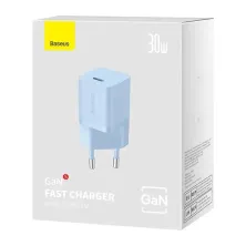 Сетевое зарядное устройство Baseus GaN5 Fast Charger 1C PD3.0 30W Type-C 3A Голубой