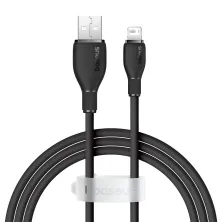 Кабель Baseus Pudding Series Fast Charging Data Cable USB to Lightning 2.4A 1.2m Чорний