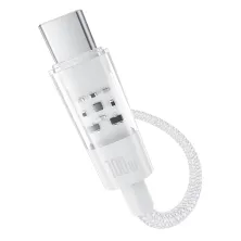 Кабель Baseus Gem Series Fast Charging Data Cable Type-C to Type-C 100W 20V 5A 2m Білий