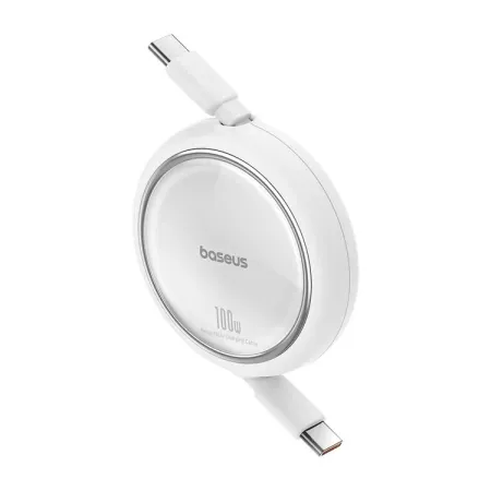 Кабель Baseus Free2Draw Mini Retractable Charging Data Cable Type-C to Type-C 100W 20V 5A 1m Білий