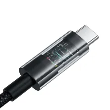 Кабель Baseus Gem Series Fast Charging Data Cable Type-C to Type-C 100W 20V 5A 1m Чорний