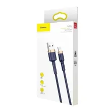 Кабель Baseus Cafule Cable USB to Lightning 2.4A 1m Синьо-Золотий