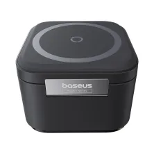 Бездротовий зарядний пристрій Baseus MagPro Series 2-in-1 Magnetic з функцією MagSafe і Qi2 20W та вбудованим кабелем Type-C Чорний