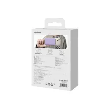 УМБ Baseus Magnetic Mini Wireless Fast Charge 2in1 10000mAh 20W 2.4A QC3.0+PD3.0 з Бездротовою зарядкою Qi 15W Фіолетовий