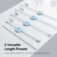 Кабель Baseus Free2Pull Mini Charging Data Cable Type-C to Type-C 60W 1m Голубой