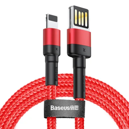 Кабель Baseus Cafule Cable Special Edition USB to Lightning 2.4A 1m Червоний