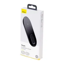 Бездротовий зарядний пристрій Baseus Simple 2in1 For Phone + Pods Pro з технологією Qi 15W 2A Чорний