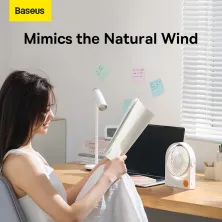 Вентилятор портативный Baseus Serenity Desktop Fan Pro настольный с аккумулятором 2000 мАч Белый