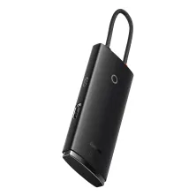 USB-хаб Baseus 5in1 Lite Series 5-Port Type-C HUB Adapter Type-C to USB3.0*3, Type-C(PD)*1, 4KHDMI Чорний