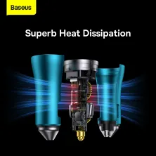 Автомобильное зарядное устройство Baseus Golden Contactor Pro Dual Quick Charger Car Charger 40W 2Type-C Голубой