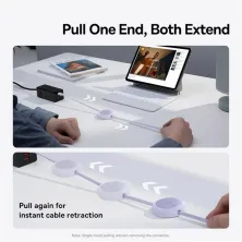 Кабель Baseus Free2Pull Mini Charging Data Cable Type-C to Type-C 60W 1m Фіолетовий