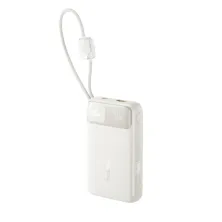 УМБ Baseus EnerFill FC11 Dual-Cable 20000mAh 22.5W с технологией QC3.0+PD3.0 и iP 20W+Type-C 22.5W кабелем Белый