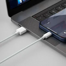 Кабель Baseus Simple Wisdom Series Fast Charging Data Cable USB to Lightning 2.4A 1.5m Набор 2 шт Белый