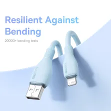 Кабель Baseus Pudding Series Fast Charging Data Cable USB to Lightning 2.4A 1.2m Блакитний