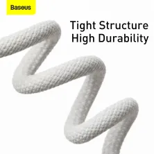 Кабель Baseus Dynamic Series Fast Charging Data Cable Type-C to Type-C 100W 20V 5A 1m Білий